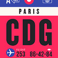 Luggage Tag A - CDG Paris France