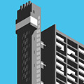 Trellick Tower London Brutalist Architecture - Cyan
